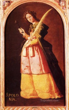Francisco de Zurbaran Painting - De St Apollonia Baroque Francisco Zurbaron